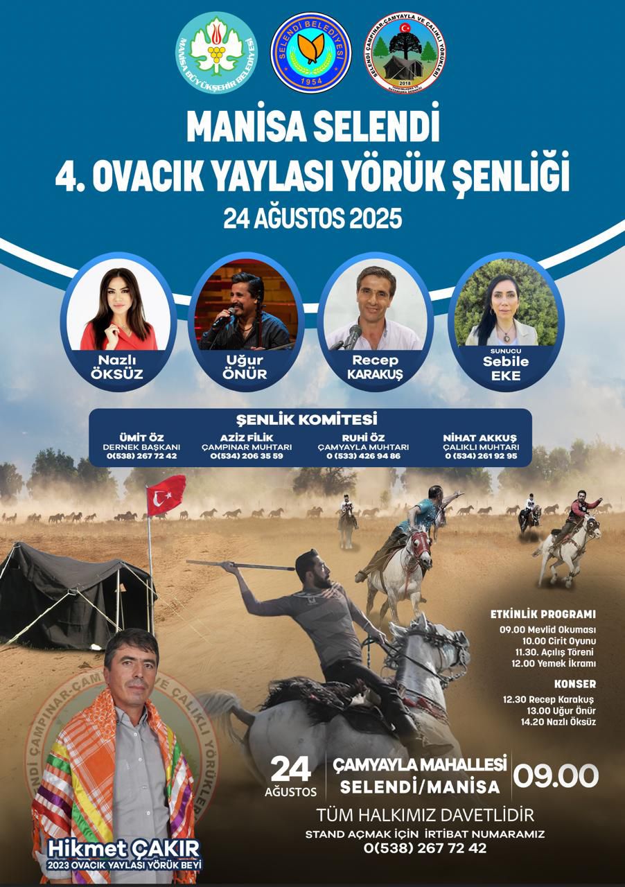 Geleneksel Selendi Ovacık Yörük Şenliği 4. Kez Yapılacak