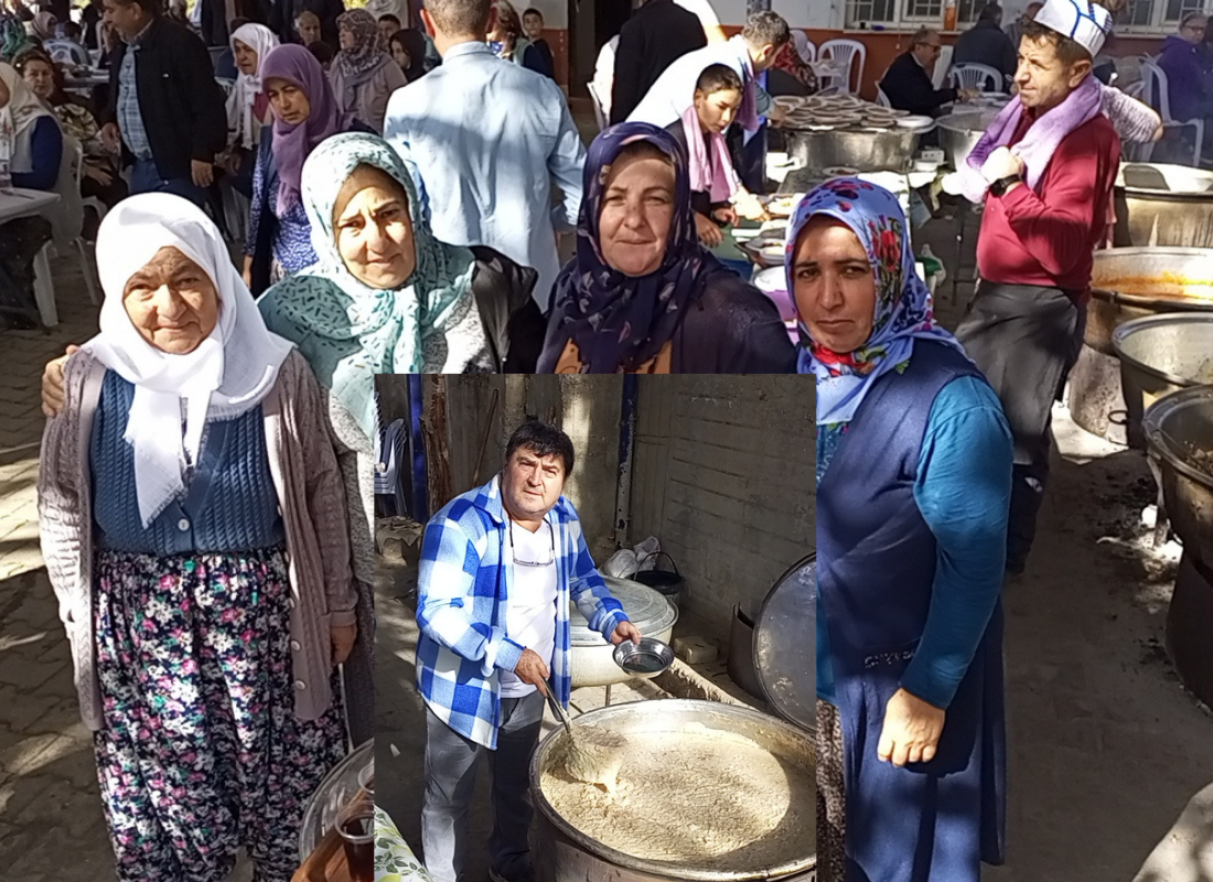 Nazilli apaklarda 5.000 kişilik keşkek hayrı